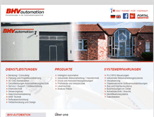 Tablet Screenshot of bhv-automation.de